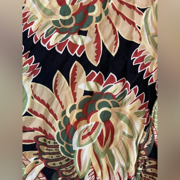 Rachel Zoe, medium, black and tan multicolor wide leg elastic waist pockets pant - Picture 2 of 8